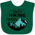 thumbnail image 3 of Inktastic Dad's Hiking Buddy with Mountains and Trees Boys or Girls Baby Bib, 3 of 4