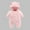 Pink, variant on 6-9 Months Newborn Infant Baby Girl Winter Clothes Baby Fleece Footie Snowsuit Winter Onesie Cartoon Winter Warm Rompers Hooded Outfits for Girls Boys Pink