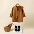 thumbnail image 4 of Hpgjzj Toddler Girls Trench Coat Baby Girl Woolen Coat Girl Dress Coat Peacoat Winter Fall Outerwear, 4 of 6