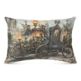thumbnail image 2 of Pillow Case Plush Pillow Art Steampunk Train Painting Case standard size/King size/Queen size Bed Pillow Pillowcases, 2 of 9