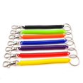 thumbnail image 3 of Retractable Coil Spring Keychain Spiral Cord Coil Keychain Holder Coil Springs Keychain Elastic Wrist Lanyard with Lobster Clasp BLUE, 3 of 8