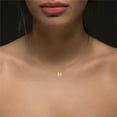 thumbnail image 3 of Delicado collar de oro para las mujeres lindo nombre de la letra gargantilla collares para niñas joyas, 3 of 3