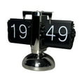 thumbnail image 3 of deevoka Auto Flip Clock Creative Automatic Page Turning Clock for Hotel Office Decor black page, 3 of 9