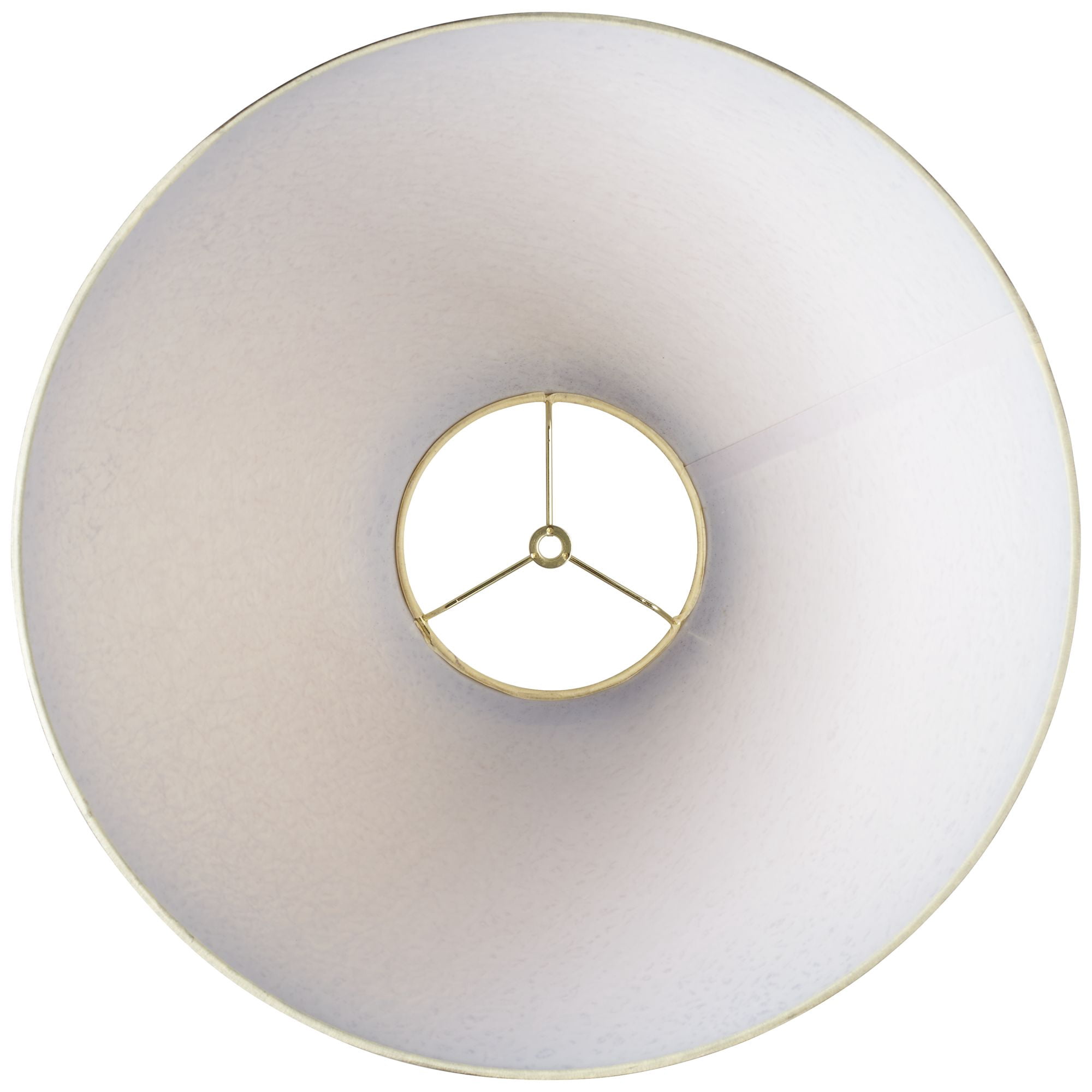 Springcrest Set of 2 Empire Lamp Shades Distressed Faux Paper Large 6" Top x 19" Bottom x 12" High Spider Harp and Finial Fitting