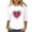 White, variant on Valentines Shirts for Women Love Heart Graphic Tops 3/4 Sleeve Summer Casual Crew Neck Gift Clothes for Her