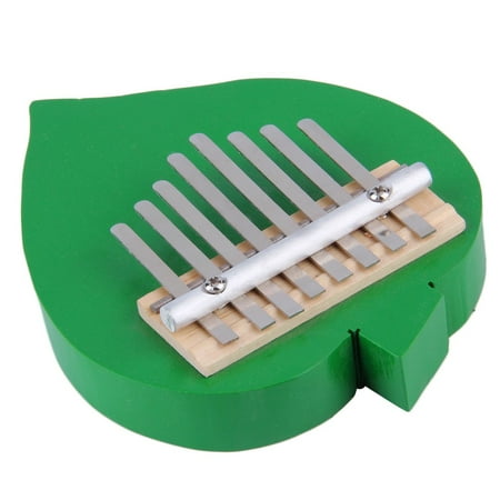 High Quality New Peach Heart Shaped 8 Keys Kalimba Mbira Thumb Piano Likembe Sanza Green