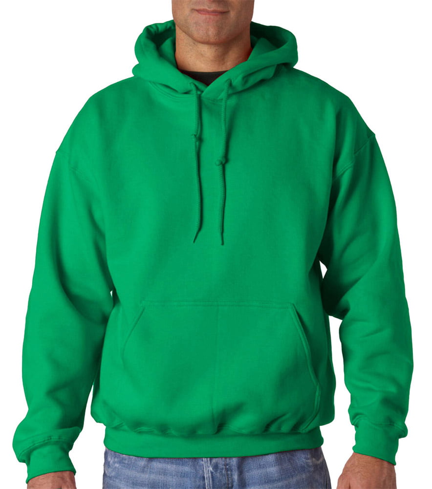 12500 Adult Hooded Sweatshirt -Irish Green-Large - Walmart.com