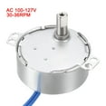 thumbnail image 5 of Motor sincrónico eléctrico Uxcell 100-127V AC 50-60Hz CCW/CW 4W 30-36RPM, 5 of 5