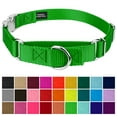 thumbnail image 2 of Country Brook Petz® Hot Lime Green Heavyduty Nylon Martingale with Premium Buckle, Extra Small, 2 of 6