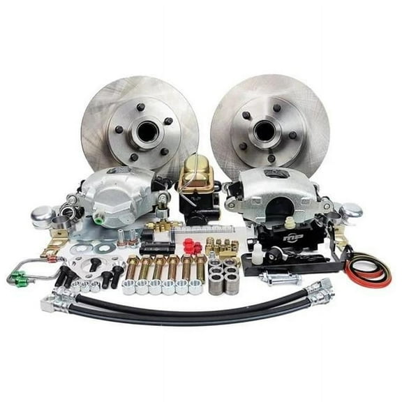 Master Power Brakes DB15471M Manual Front Brake Kit with 5 x 5.5 in. Bolt Circle for 1948-1952 Ford F1 & F100 Pick Up
