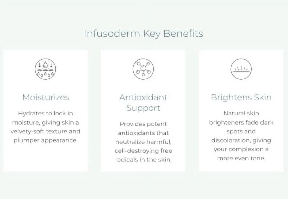 Solvaderm Infusoderm – Hydrating Antioxidant Face Serum with Hyaluronic Acid, Vitamin C & Plant Extracts for Plump, Radiant Skin – Boosts Moisture, Smooths Fine Lines – 1 fl oz