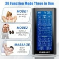 thumbnail image 4 of INSMART 3-in-1 TENS Unit Rechargeable Muscle Stimulator EMS Dual Channel with 10 Reusable Electrode Pads 36 Modes for Back Neck Pain Muscle Therapy Pain Management Pulse Massager (Black), 4 of 9