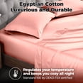 thumbnail image 4 of Superior 400 Thread Count Pink Egyptian Cotton Pillowcase Set, Standard, 4 of 5