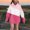 Hot Pink, variant on SERTG Kids Spliced Color Hooded Fashion Casual Hooded Long Sleeved Sweatshirt with Pockets Fall Winter Top Hooded Sweatshirt for Girls 3-14 Years(Black,11-12 Years)