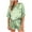 Green, variant on fheaev Two Piece Pajama Set For Women Short Sleeve Top And Shorts Sleep Lightweight Night Soft Comfy Pjs Set Silk Satin Pajama For Women Causal Home