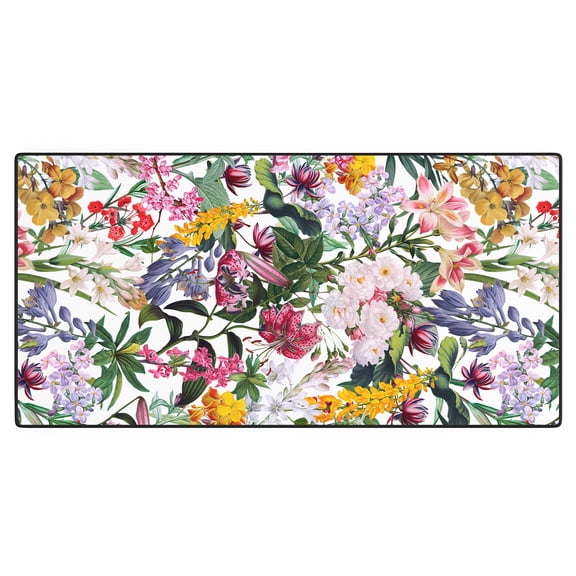 Society6 Burcu Korkmazyurek Vintage Garden X Desk Mat 31" x 15"