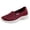 Red, variant on Womens Slip on Mesh Loafers Cushioned Walking Shoes Lightweight Workout Gym Footwear Ladies Casual Nursing Shoes Pink Size 8