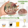 thumbnail image 4 of BZSMCE 6Pcs Drink Coasters With Holder 3.94Inch Tea Set with Cakes Roses Creative Coil Coaster Coasters Colors Absorbent Coasters for Drinks Coasters Set Thicken Heat for Home Table, 4 of 7