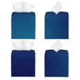 thumbnail image 2 of Fotbe teal blue Porta Pañuelos Decorativo de Cuero, Caja Cuadrada Moderna para Pañuelos Faciales, Organizador y Dispensador 5x5x5'', 2 of 7