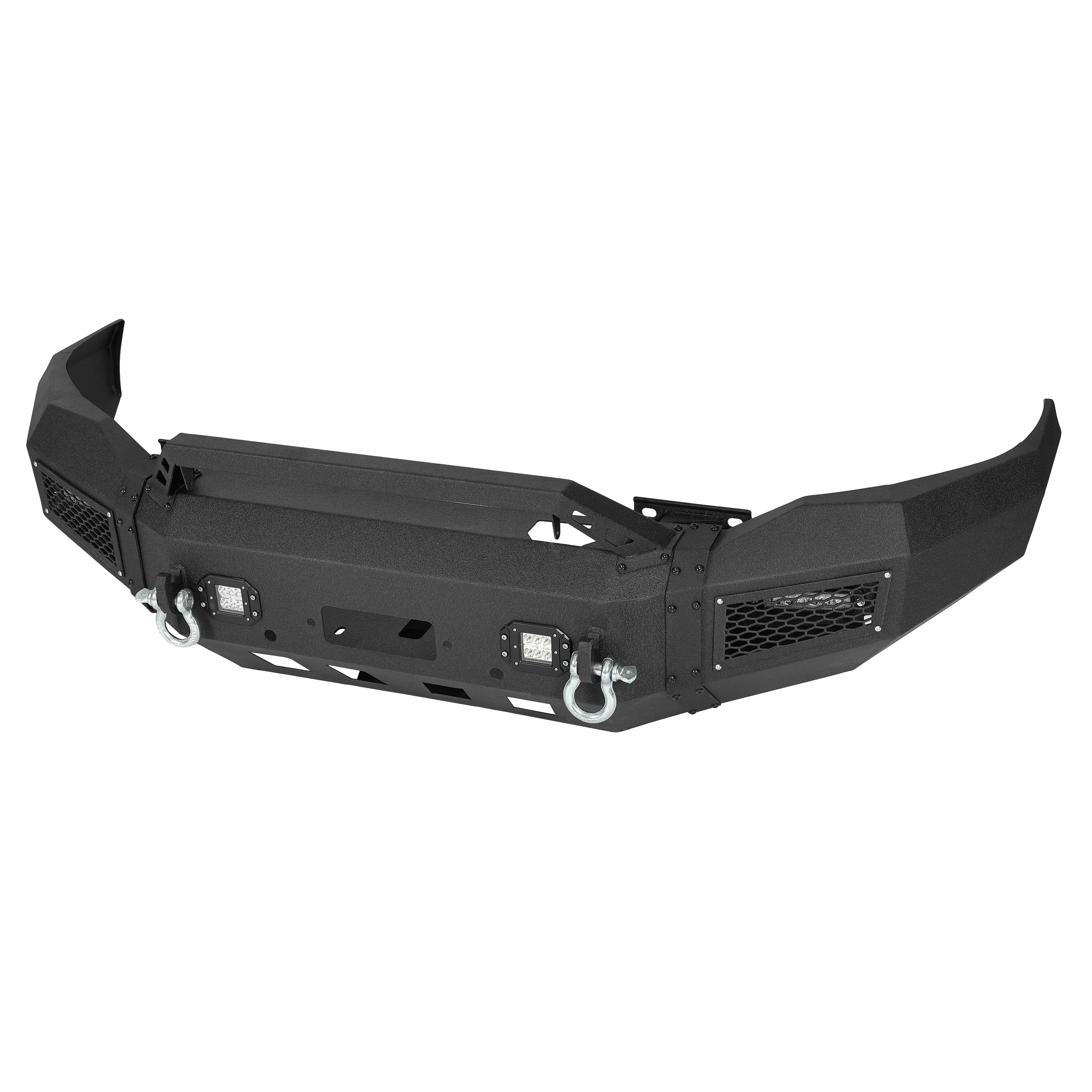 KOJEM Front Bumper Compatible with 2019-2023 Dodge Ram 2500/3500 w/Winch Plate &LED Light