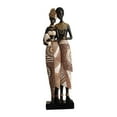 thumbnail image 4 of Estatua africana, adorno estético decorativo, estatua de resina, figura de mujer tribal para sala de estar, oficina, hotel, estantería, dormitorio. pareja, 4 of 8