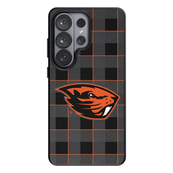 Keyscaper Oregon State Beavers Plaid Galaxy Magnetic Bump Case