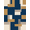 Blue Brown Beige, Pattern 2, variant on ODIKA 8'x10' Washable Area Rug Non-Slip Chair-Friendly Mat Tan Abstract Navy Neutral Motif Geometric Interlocking Brushstroke for Dining Room, Large Office, Lounge