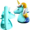 thumbnail image 2 of C&H Solutions 3 Pairs (6 Ct) Blue Unicorn Beach Towel Clips, Beach Towel Holders, Clips, Beach, Patio or Pool Accessories, 2 of 3