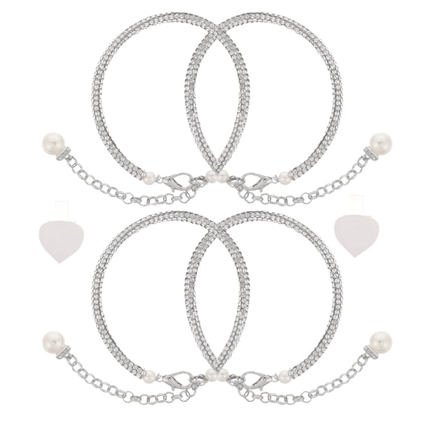 GOOHOCHY pares de correas decorativas para tacones altos, correas antisueltas para mujer, correas de tobillo desmontables, accesorios para zapatos de tacón alto.