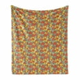 thumbnail image 1 of Fruit Soft Flannel Fleece Throw Blanket, Vintage Summer Pattern with Cherry and Strawberry, Cozy Plush for Indoor and Outdoor Use, 50" x 70", Multicolor, by Ambesonne, 1 of 5