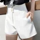 thumbnail image 2 of Pantalones cortos de pierna ancha blancos para mujer, estilo informal de cintura alta, estilo nuevo de verano, versión coreana, ropa de abrigo holgada para estudiantes, temporada de otoño, 2 of 4