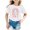 White, variant on LILIYA Back To School Shirts for Teens Kids Kindergarten Shirts for Girls Classic Casual Short Sleeve Cotton T-Shirt Summer Clothes