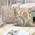 thumbnail image 2 of Boho Abstract Floral Throw Pillow Covers 18x18 Set of 2 Double-Sided Modern Decorative Cushion Covers, 2 of 5