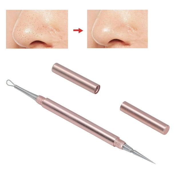 Aguja De Eliminación De Milia Facial De Doble Extremo, Extractor De Espinillas De Doble Extremo Eficaz, Portátil, De Acero Inoxidable, Exquisita Artesanía Para Viajes