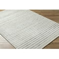 thumbnail image 3 of Mark&Day Wool Rugs, 2x8 Emanuela Cottage Light Silver Runner Checkered Rug, White Silver Carpet for Hallway, Kitchen, Bedroom or Living Room (2'6" x 8' Runner), 3 of 7