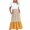 DT-Yellow, variant on DailyTrove Women's Color Block Sleeveless Maxi Dress, Casual Garden & Brunch Wear, Lightweight Cotton Blend, Fit & Flare, Contrast Hem