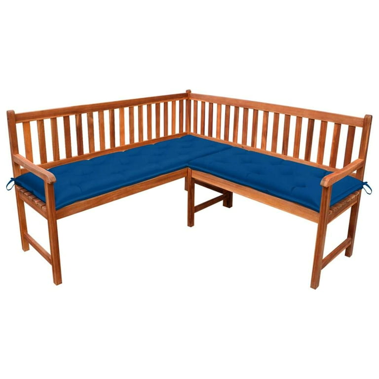 vidaXL Solid Acacia Wood Garden Corner Bench with Multi Colors