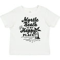 thumbnail image 3 of Inktastic Myrtle Beach is My Happy Place with Palm Trees Boys or Girls Toddler T-Shirt, 3 of 5