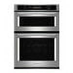 KitchenAid - 27" Single Electric Convection Wall Oven with Built-In Microwave - Stainless Steel