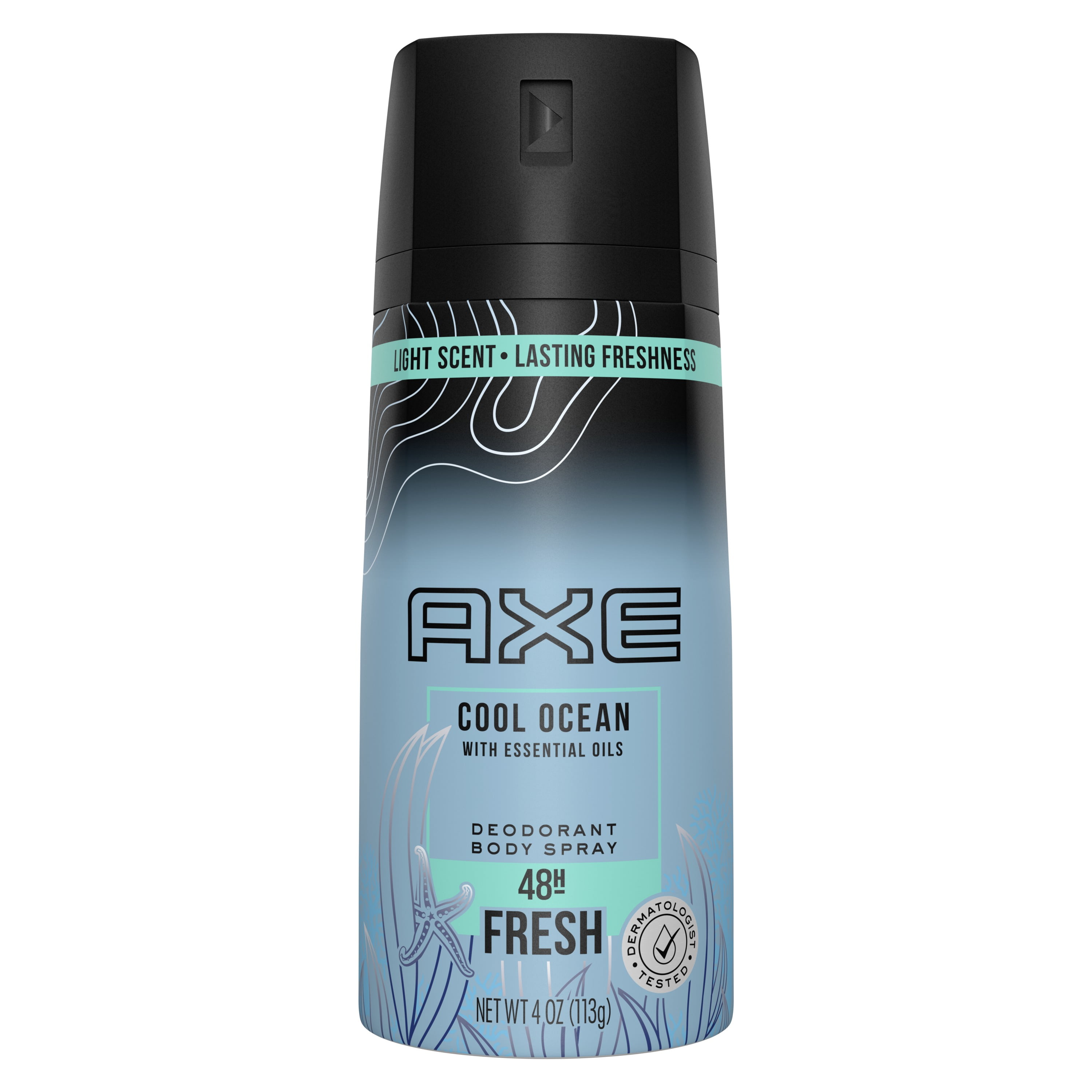 AXE Light Scents Cool Ocean Deodorant Body Spray for Men 4