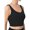 Black, variant on Women Summer Tops Fashion Women Sleeveless Casual Vest Ladies Chest pad movement Short Tank Tops Bras Small Crop Small Casual Top for Juniors Crop Top for Tween Cute Women's Blouse Camisole Dark Blue