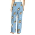 thumbnail image 3 of Pajama Pants Women, Cute cartoon corgi Sweatpants Soft Sleep Lounge Pants, Casual PJ Bottoms Pants with Pockets, 3 of 5