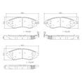 thumbnail image 2 of Brembo Brake Pad P10032N NAO; FMSI Number D1035-7779; Ceramic; Set Of 4, 2 of 2
