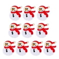 thumbnail image 1 of Parches bordados de Navidad de 10 piezas Parche de pegatina de bordado de muñeco de nieve (blanco), 1 of 7