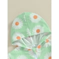 thumbnail image 6 of Wassery Big Girls Hoodie Jacket 3T 4T 5T 6T 7T 8T Little Girls Long Sleeve Floral Print  Zipper Coat Children Kids Girls Spring Fall Outwear, 6 of 9