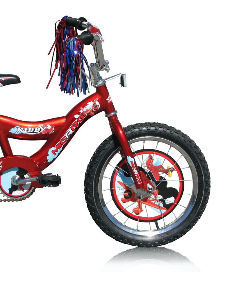 USToyOutlet 16" BMX S-Type Frame Bicycle Coaster Brake One Piece Crank Chrome Rims Black Tire Kid's Bike - Red