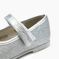 thumbnail image 4 of Weestep Toddler/ Little Kid Girl Dress Ballet Flat Mary Jane Ballerina Shoe(6 Toddler, Bow Silver), 4 of 7