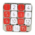 thumbnail image 2 of MERIGLARE Metal Number Slide 15 Puzzle Funny Pocket Sliding Tiles Jigsaw IQ Game Educational Learning Tool Birthday Gift Party Favors, 2 of 8