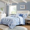 thumbnail image 2 of 5 Pcs Floral Striped Comforter Set, Bedding Set Decor, Twin/Twin  XL, 2 Shams and 2 Throw Pillows, 2 of 8