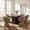 Walnut + Light Green, variant on Christopher Knight Home 7-Piece Modern Dining Set, Table with Swivel Upholstered Chairs, Walnut+Light Green
